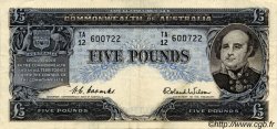 5 Pounds AUSTRALIE  1954 P.31 TTB+