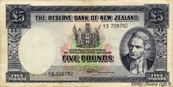 5 Pounds NOUVELLE-ZÉLANDE  1967 P.160d TB