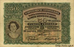 50 Francs SUISSE  1917 P.05c TB