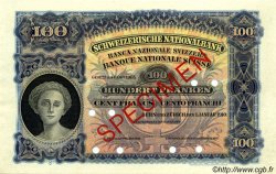 100 Francs Spécimen SUISSE  1910 P.06s pr.NEUF