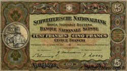5 Francs SUISSE  1942 P.11j TTB