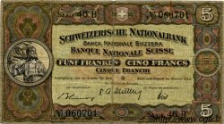 5 Francs SUISSE  1949 P.11n TB