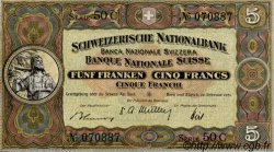 5 Francs SUISSE  1951 P.11o pr.SPL