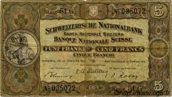 5 Francs SUISSE  1951 P.11o TB