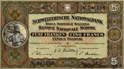 5 Francs SUISSE  1951 P.11o pr.NEUF