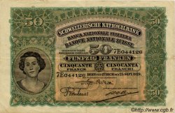 50 Francs SUISSE  1929 P.34d TTB