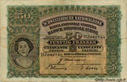 50 Francs SUISSE  1943 P.34n TB+
