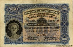 100 Francs SUISSE  1924 P.35a TB+
