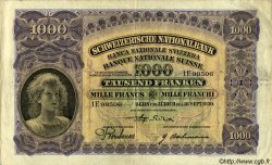 1000 Francs SUISSE  1930 P.37b pr.TTB