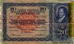 20 Francs SUISSE  1944 P.39m TB+