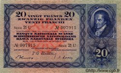20 Francs SUISSE  1947 P.39p SUP à SPL