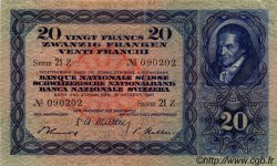 20 Francs SUISSE  1947 P.39p TTB