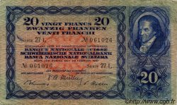20 Francs SUISSE  1951 P.39s TB+
