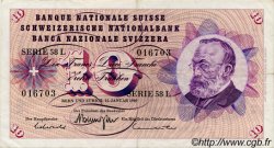10 Francs SUISSE 1969 P.45n TTB