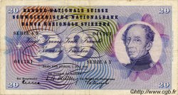 20 Francs SUISSE  1954 P.46a TTB