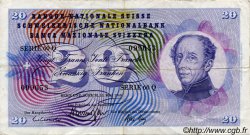 20 Francs SUISSE 1968 P.46p