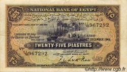 25 Piastres ÉGYPTE  1946 P.010d TTB