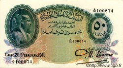 50 Piastres ÉGYPTE  1941 P.021b pr.NEUF