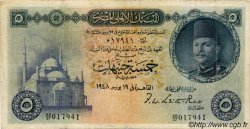 5 Pounds ÉGYPTE  1948 P.025a B+