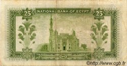 25 Piastres ÉGYPTE  1955 P.028a TB