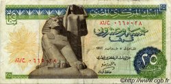 25 Piastres ÉGYPTE  1972 P.042b TB