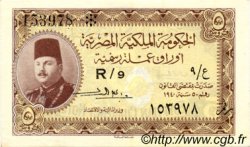 5 Piastres ÉGYPTE  1940 P.165b NEUF