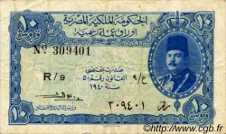 10 Piastres ÉGYPTE  1940 P.168b TB