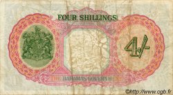 4 Shillings BAHAMAS  1936 P.09e TB