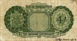 4 Shillings BAHAMAS  1953 P.13c TB