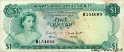 1 Dollar BAHAMAS  1968 P.27a TB