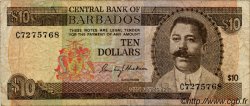10 Dollars BARBADE  1973 P.33a TB