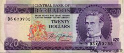 20 Dollars BARBADE  1973 P.34 TTB