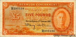 5 Pounds BERMUDES  1947 P.17 TTB