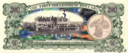 3 Dollars ILES CHATHAM  2001 P.-- NEUF