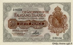 50 Pence ÎLES FALKLAND  1974 P.10b NEUF