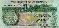 1 Pound GUERNESEY  1980 P.48a TTB