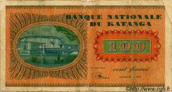 100 Francs KATANGA  1960 P.08a B+