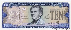 10 Dollars LIBERIA  1999 P.22 NEUF