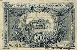 50 Centimes MONACO  1920 P.03a TTB