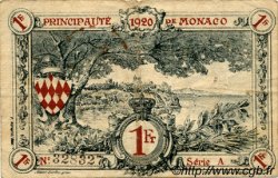 1 Franc MONACO  1920 P.05 TTB