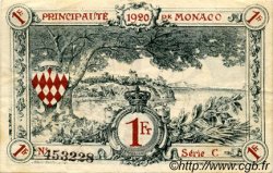 1 Franc MONACO  1920 P.05 TTB