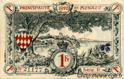 1 Franc MONACO  1920 P.05 TTB+