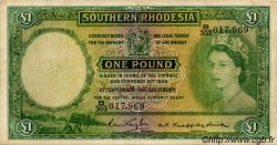 1 Pound RHODÉSIE DU SUD  1955 P.17 TB+