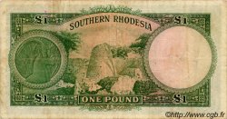 1 Pound RHODÉSIE DU SUD  1955 P.17 TB+