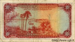 10 Shillings RHODÉSIE ET NYASSALAND  1958 P.20a TB