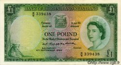 1 Pound RHODÉSIE ET NYASSALAND  1956 P.21a pr.SUP