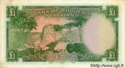 1 Pound RHODÉSIE ET NYASSALAND  1957 P.21a TTB+
