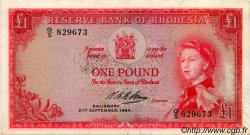 1 Pound RHODÉSIE  1964 P.25 TTB+