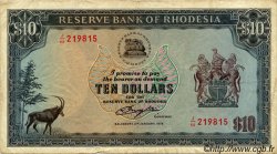 10 Dollars RHODÉSIE  1979 P.41a TB