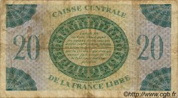 20 Francs SAINT PIERRE ET MIQUELON  1943 P.12 TB